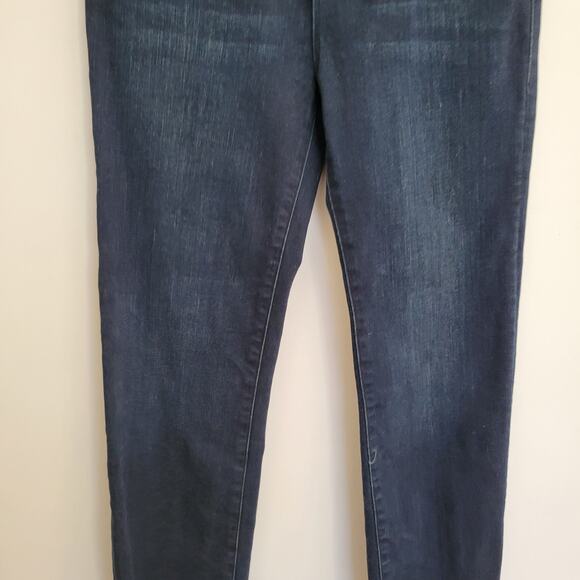 FRAME Le High Straight Jeans Porter Chew Hem Mid Rise Dark Wash Women 26 - Picture 7 of 13
